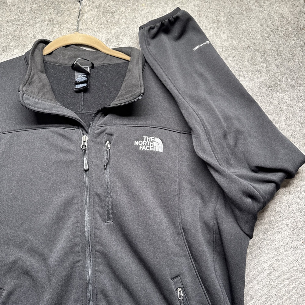 The North Face FlashDry Jacket Men's XXL Black Full Zip Outdoor‎ Activewear